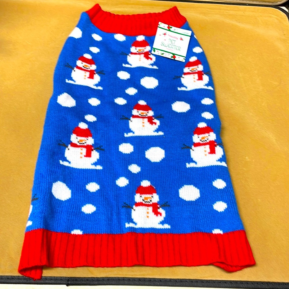 Dog outfit Snowman sweater